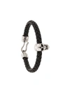 Alexander Mcqueen Skull Braided Bracelet