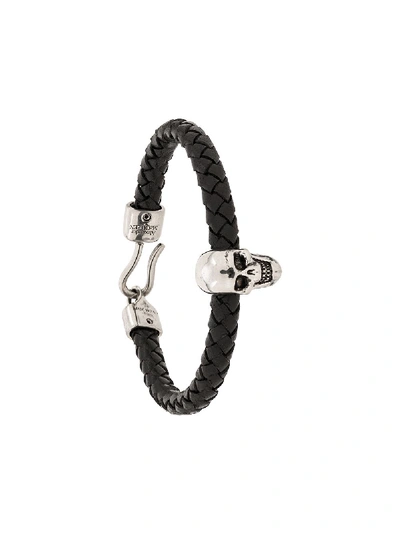 Alexander Mcqueen Skull Braided Bracelet