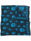 Alexander Mcqueen Skull Scarf In Black