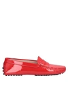 Tod's Loafers In Red