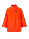 Fay Women's Orange Wool Coat