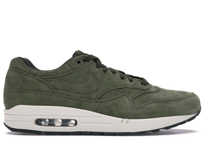 Pre-owned Nike  Air Max 1 Olive Canvas Suede In Olive Canvas/sequoia-light Bone-olive Canvas