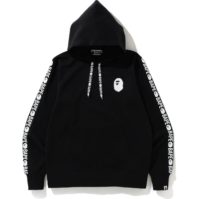 Pre-owned Bape  Double Knit Wide Pullover Hoodie Black