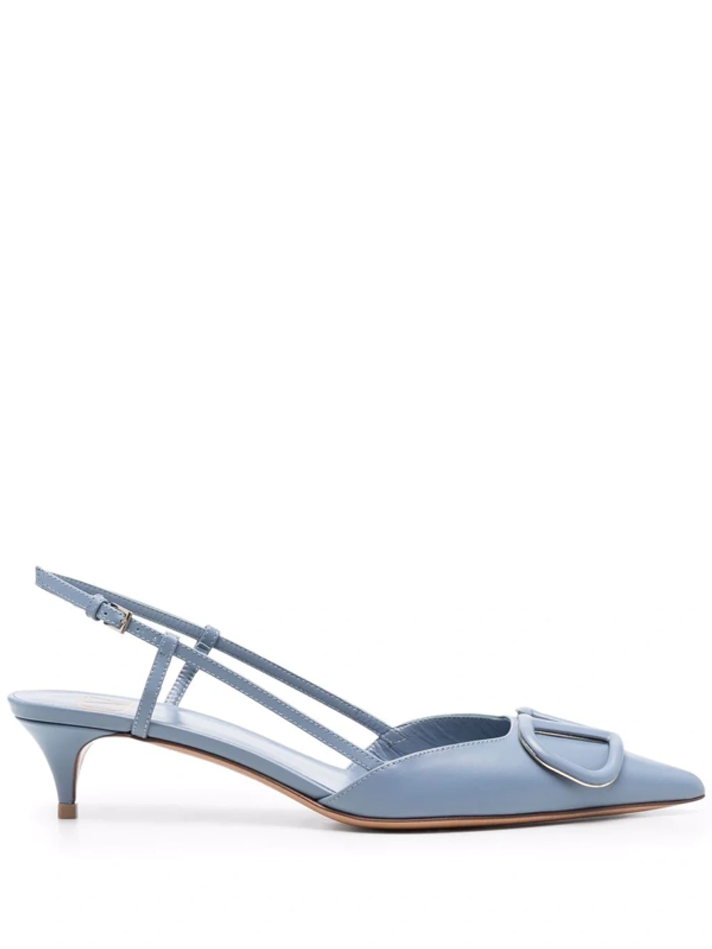 Valentino Garavani Vlogo Signature Slingback Pumps In Azure ModeSens