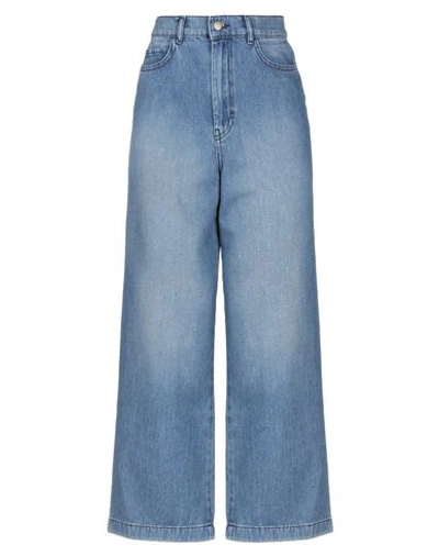 Ba&sh Faded High-rise Straight-leg Jeans In Blue