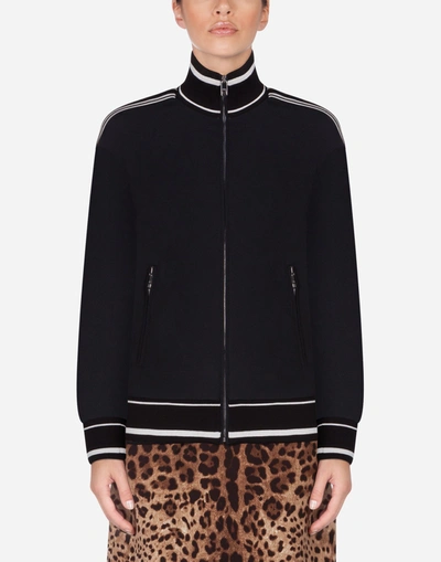 Dolce & Gabbana Viscose Sweatshirt In Black