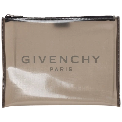 Givenchy Men's Briefcase Document Holder Wallet In Grey