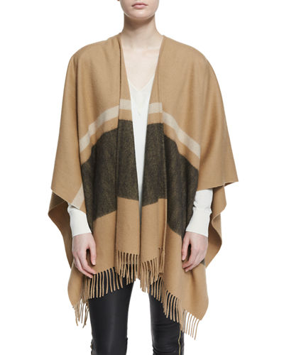 Rag & Bone Varsity Stripe Wool Felt Wrap, Camel | ModeSens