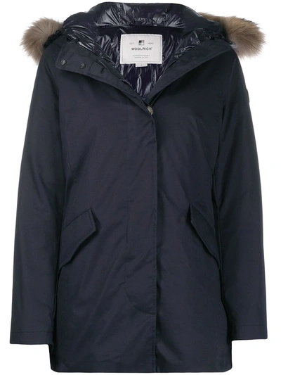 Woolrich Black Short Arctic Parka Padded Jacket