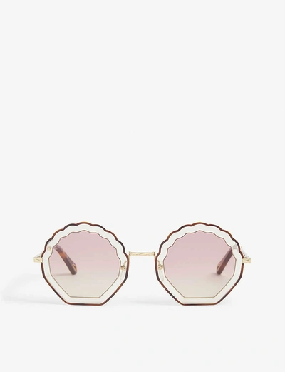 Chloé Aviator Frame Sunglasses