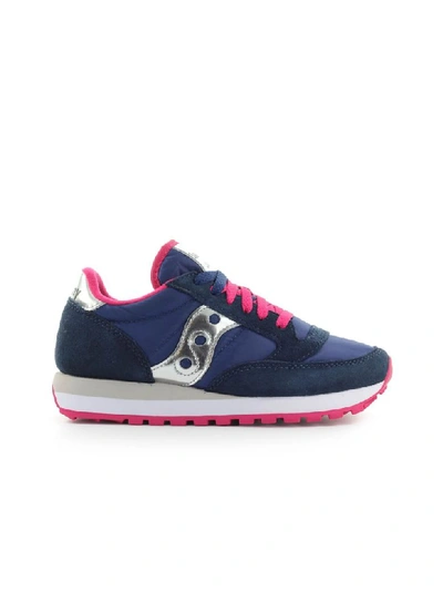 Saucony Jazz Blue Pink Silver Sneaker In Blue / Pink (blue) | ModeSens