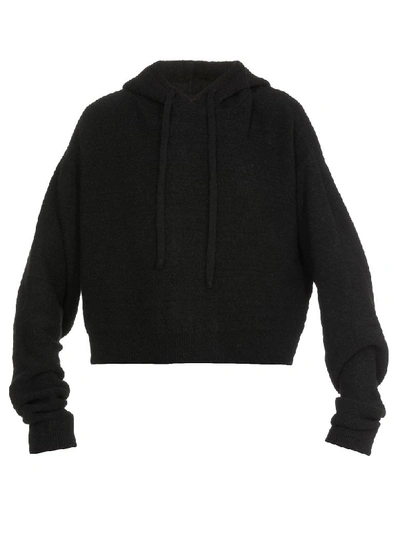 Andrea Ya'aqov Cropped Sweater In Black