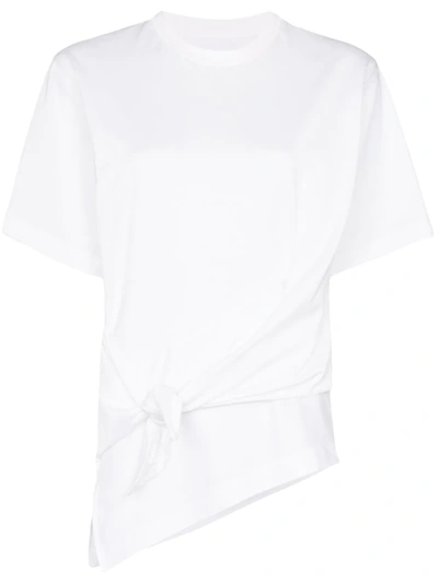 Marques' Almeida Knot Detail Asymmetric T-shirt In White