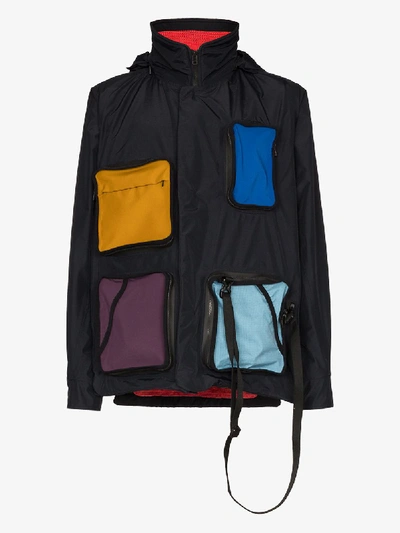 Byborre Black Contrast Pocket Field Jacket