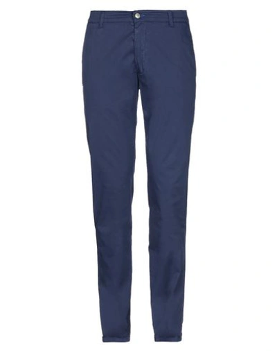 Grey Daniele Alessandrini Pants In Dark Blue