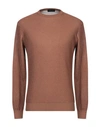 Roberto Collina Sweaters In Brown