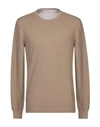 Paolo Pecora Sweaters In Camel