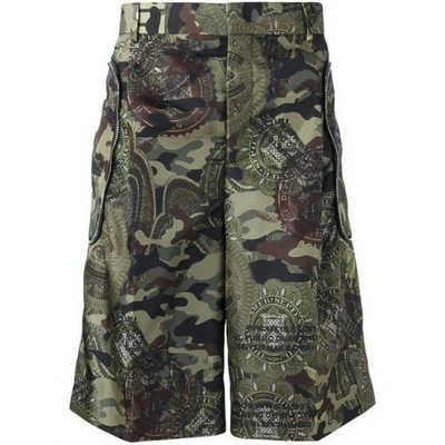 Givenchy Camouflage Printed Bermuda Shorts In Khaki