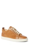 Christian Louboutin Men's Louis Junio Suede Low-top Sneakers In Safari