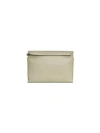 Loewe Large Logo-embossed Leather Zip Pouch In Stone