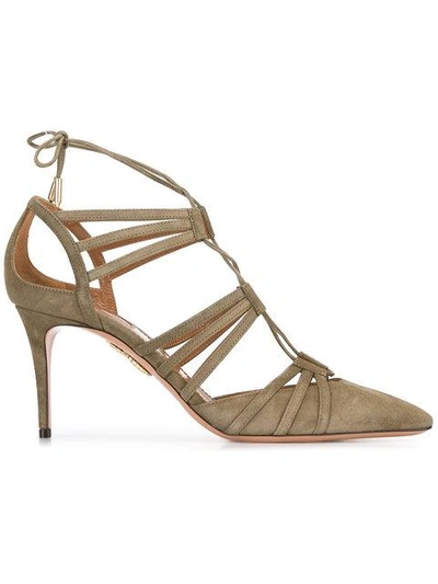 Aquazzura 'roma' Pumps In Green