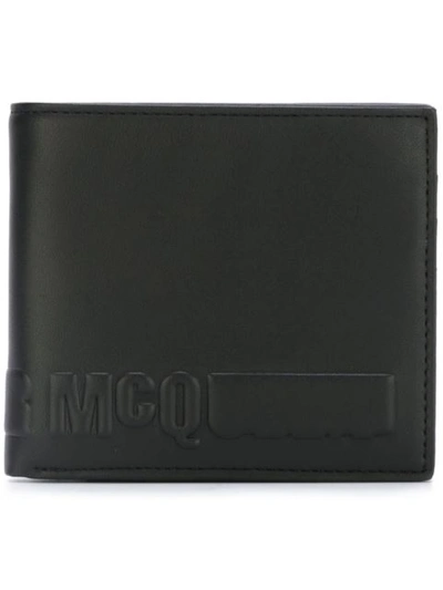 Mcq By Alexander Mcqueen Black Fold Logo Wallet