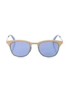 Fendi Women's 50mm Square Sunglasses In Tan Blue