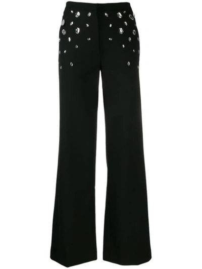 Christopher Kane Crystal-embellished Trousers In Black