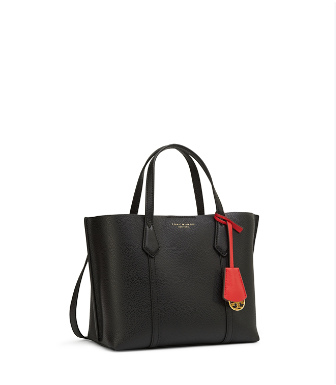 black tote bag with compartments