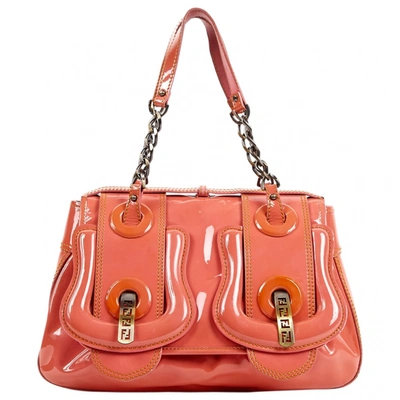 Pre-owned Fendi B Bag Pink Patent Leather Handbag