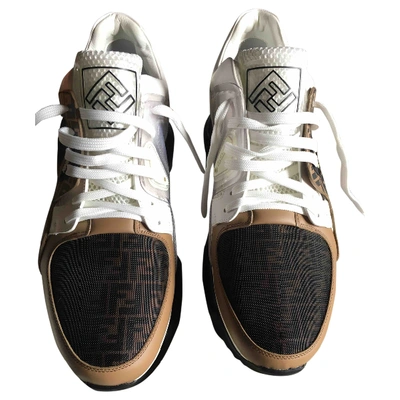 Pre-owned Fendi Brown Leather Trainers