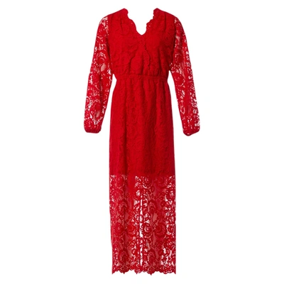 Pre-owned Designers Remix Maxi Dress In Red