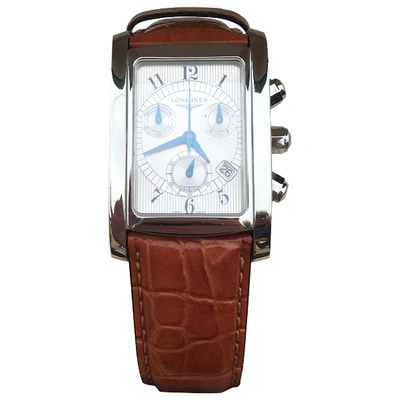 Pre-owned Longines Dolce Vita Brown Steel Watch
