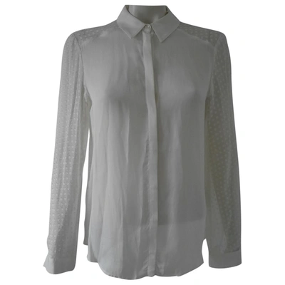 Pre-owned Reiss White Viscose Top