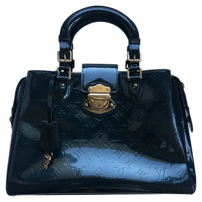 Pre-owned Louis Vuitton Melrose Anthracite Patent Leather Handbag