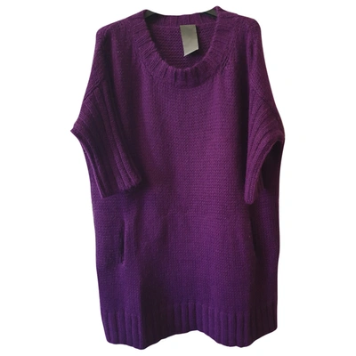 Pre-owned Laneus Wool Knitwear In Purple