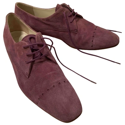 Pre-owned Fratelli Rossetti Lace Ups In Purple