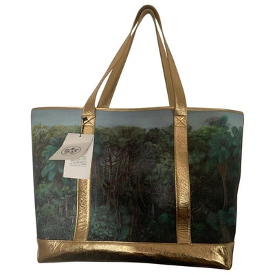 Pre-owned Montunas Leather Tote In Multicolour