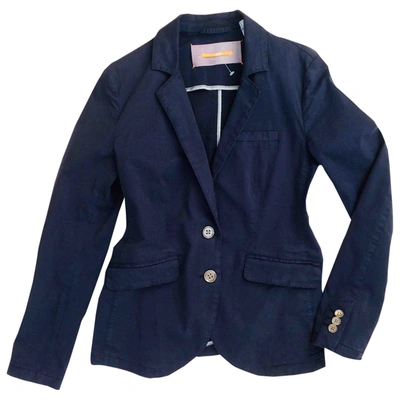 Pre-owned Hugo Boss Blue Cotton Jacket