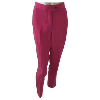 Pre-owned Moschino Cheap And Chic Straight Pants In Pink