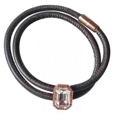 Pre-owned Rebecca Leather Bracelet In Brown