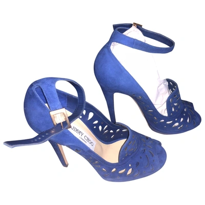 Pre-owned Jimmy Choo Sandals In Blue