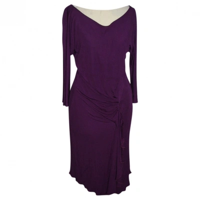 Pre-owned Alberta Ferretti Mid-length Dress In Purple