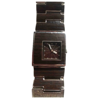 Pre-owned Swatch Watch In Brown