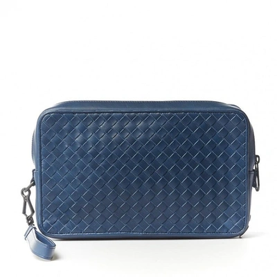 Pre-owned Bottega Veneta Leather Purse In Blue