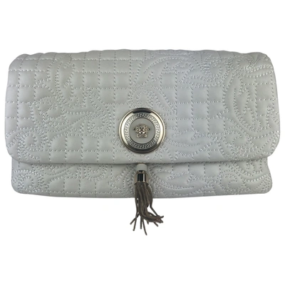 Pre-owned Versace White Leather Handbag