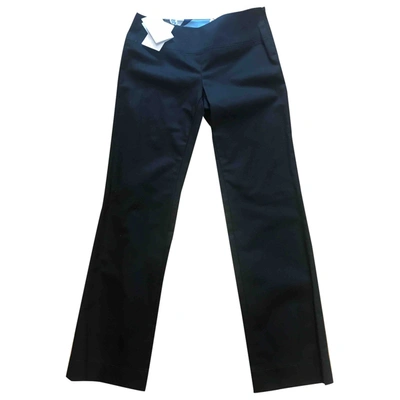 Pre-owned Emilio Pucci Straight Trousers In Black