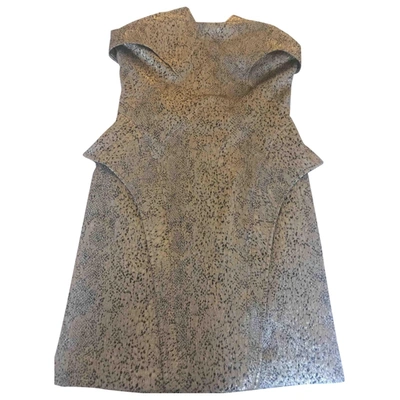 Pre-owned Faith Connexion Mini Dress In Gold