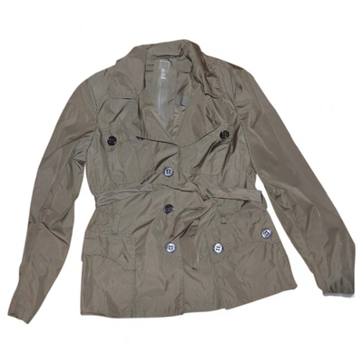 Pre-owned Add Trench Coat In Khaki