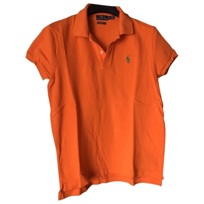 Pre-owned Polo Ralph Lauren Orange Cotton  Top